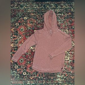 Lucky Brand Venice Burnout Longsleeve Hoodie Shirt